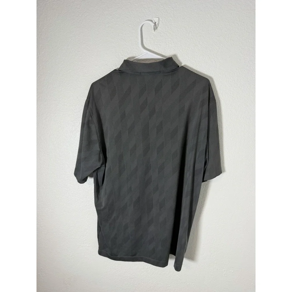 Nike Tiger Woods Collection Dri-FIT Golf Polo Shirt Gray Men's Large TW